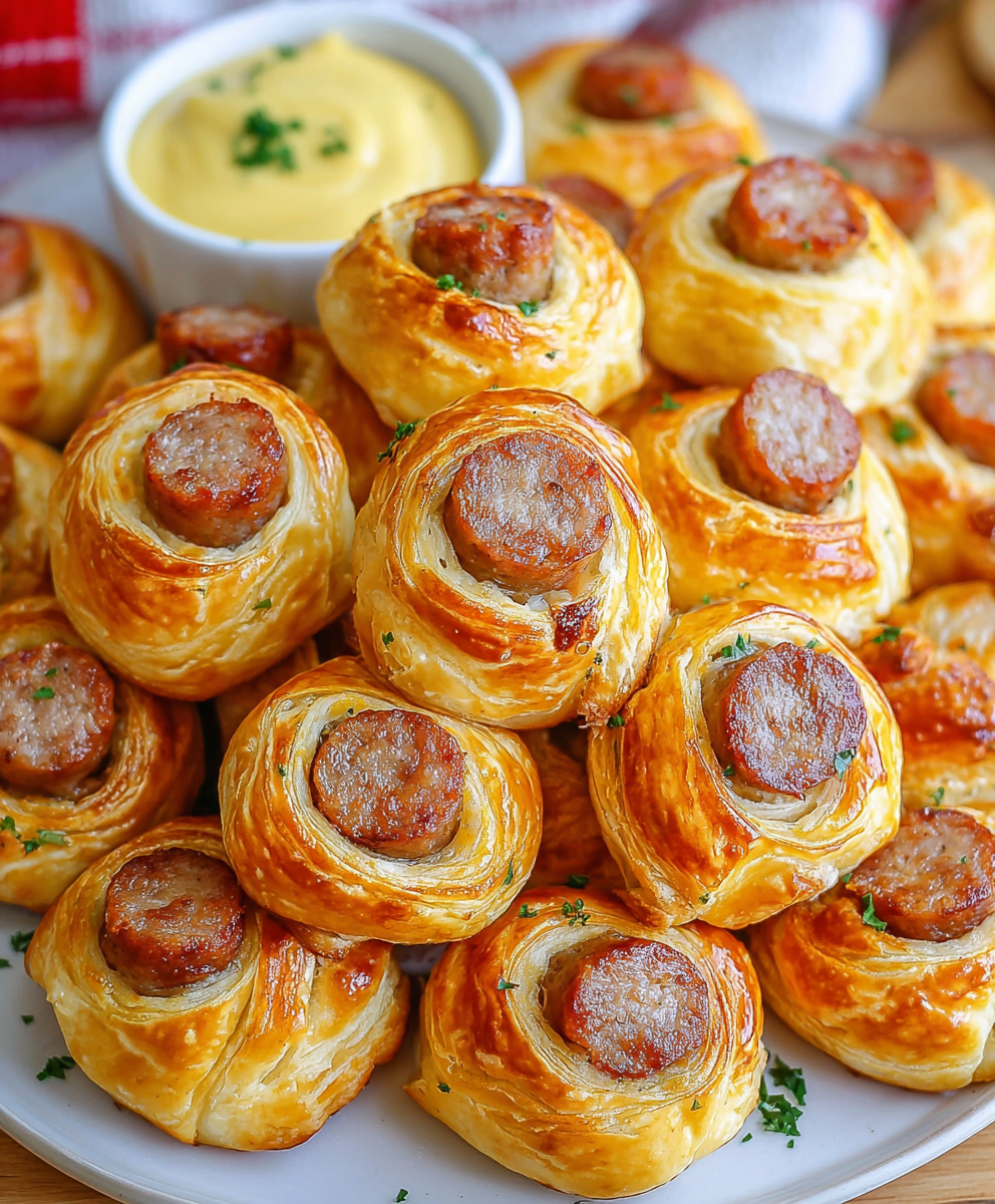 Kilted Sausage Puff Bites