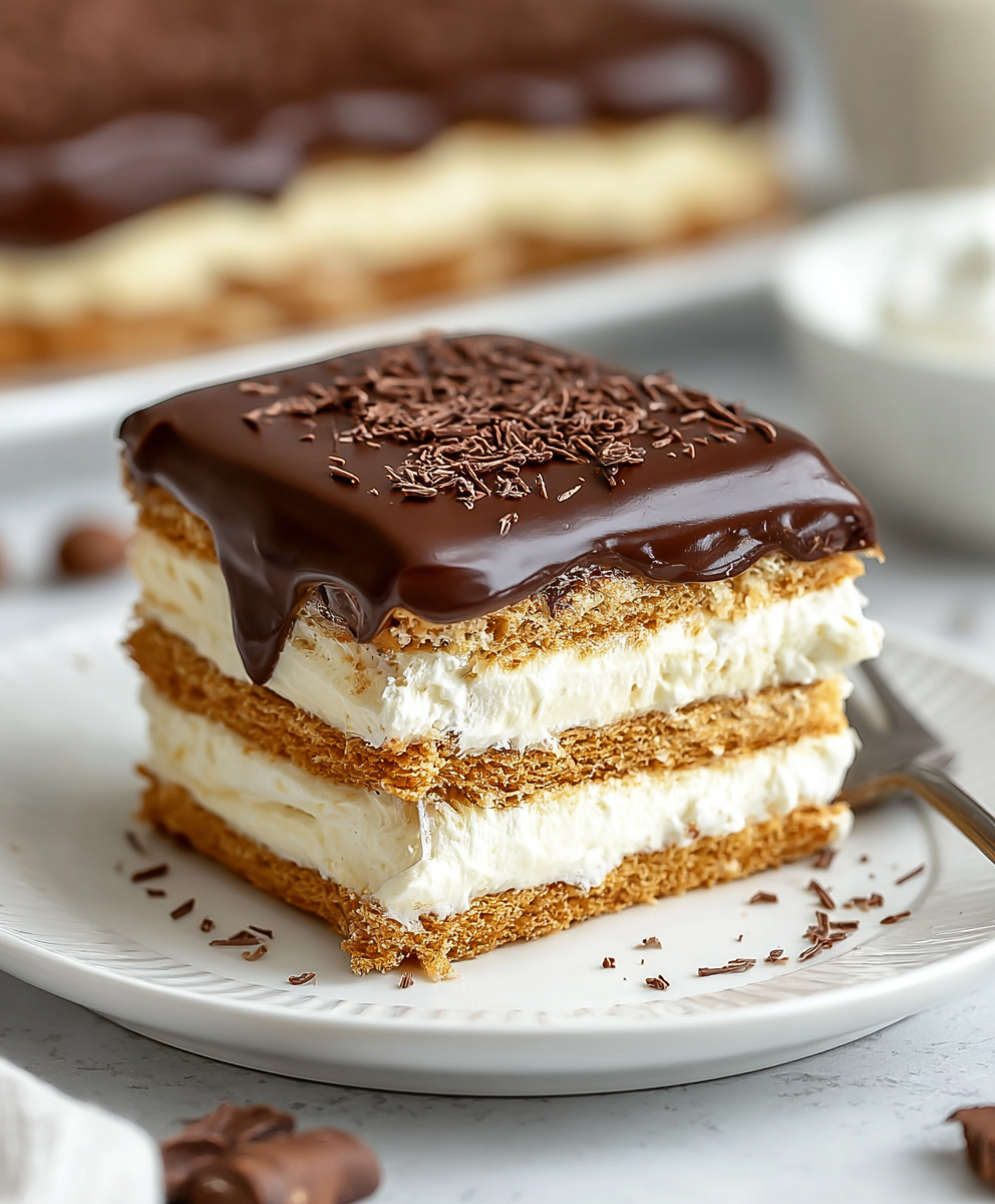 Layered Chocolate Eclair Dessert