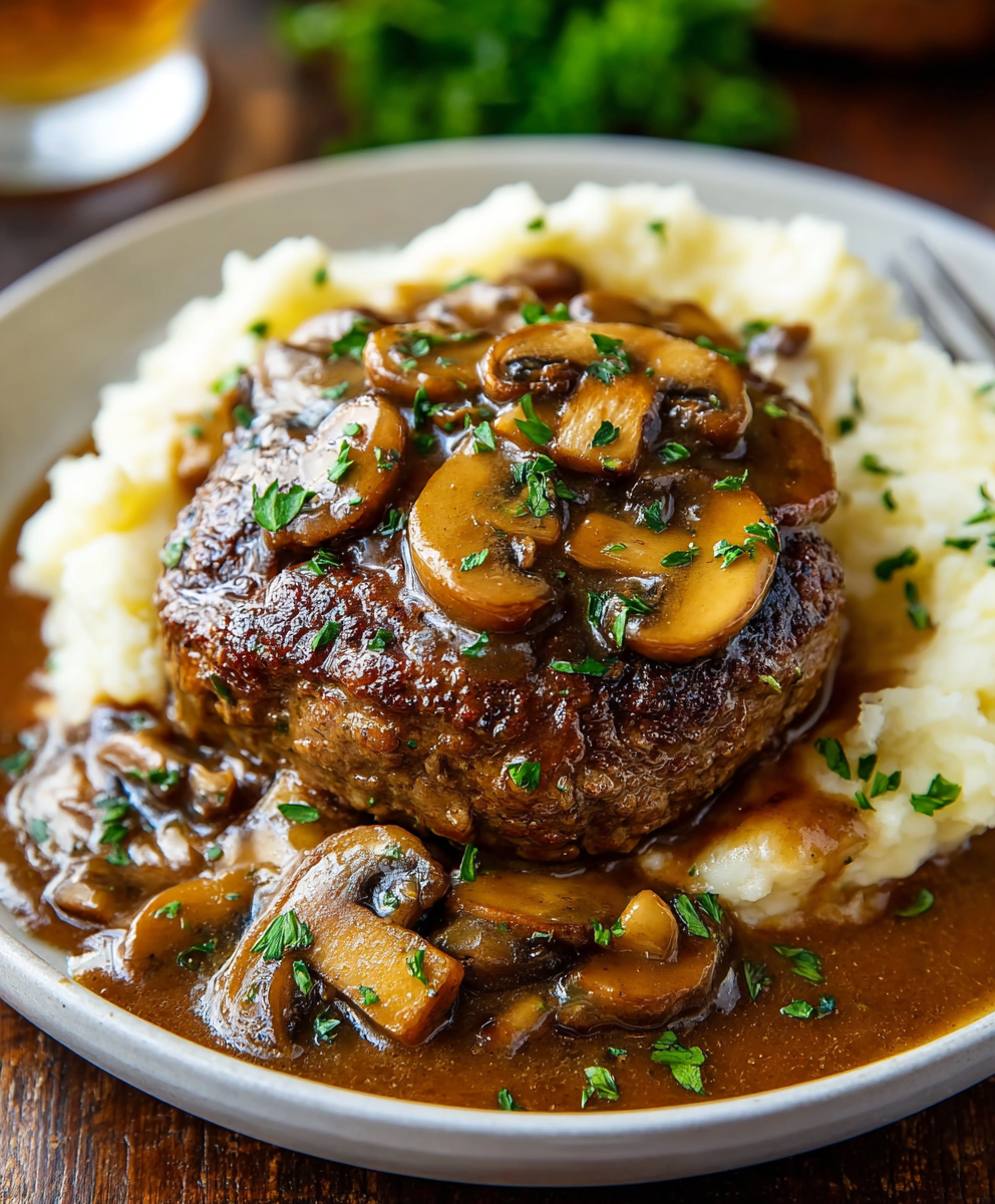 Mushroom Gravy Salisbury Steaks