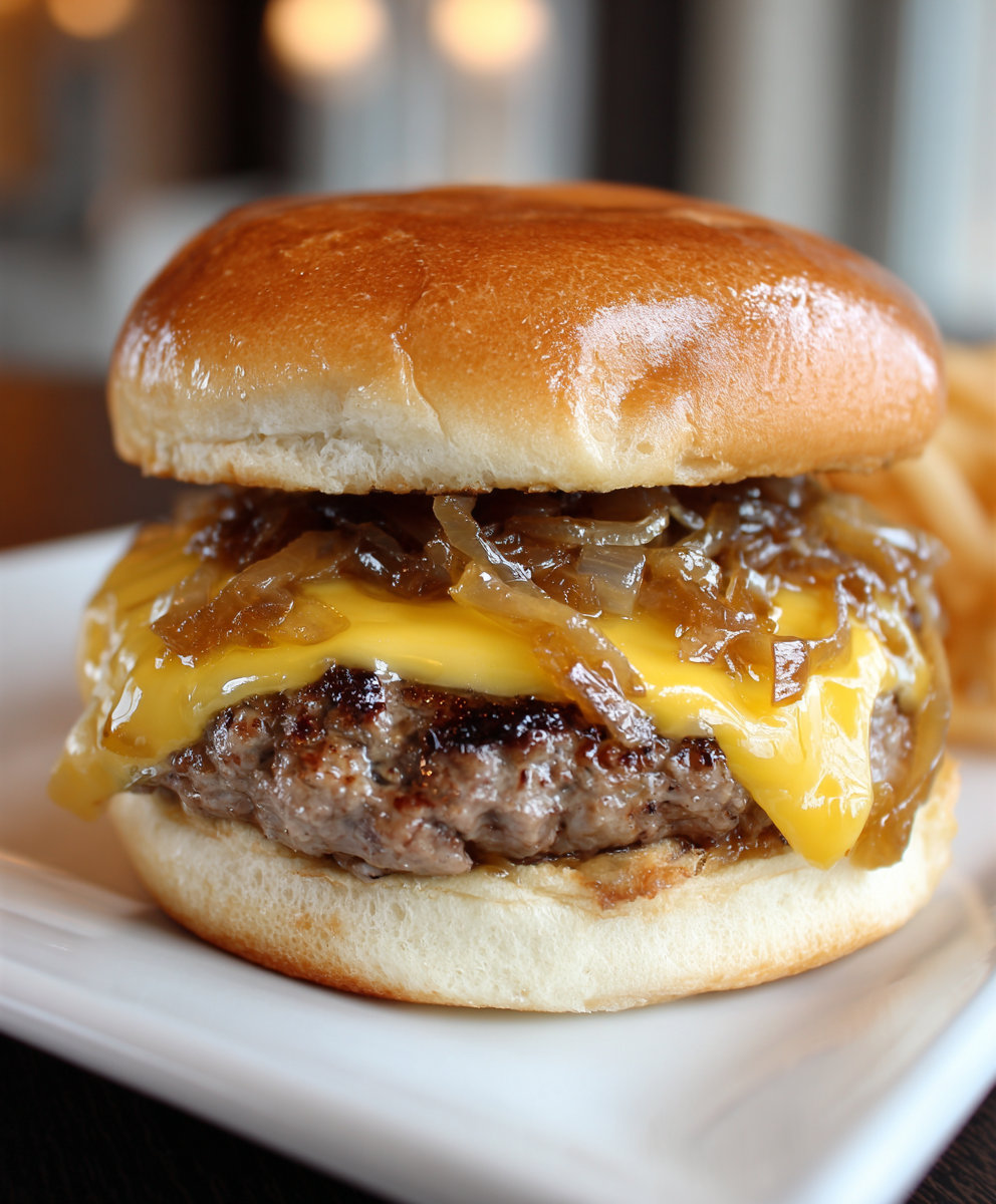 Oklahoma Onion Smash Cheeseburgers