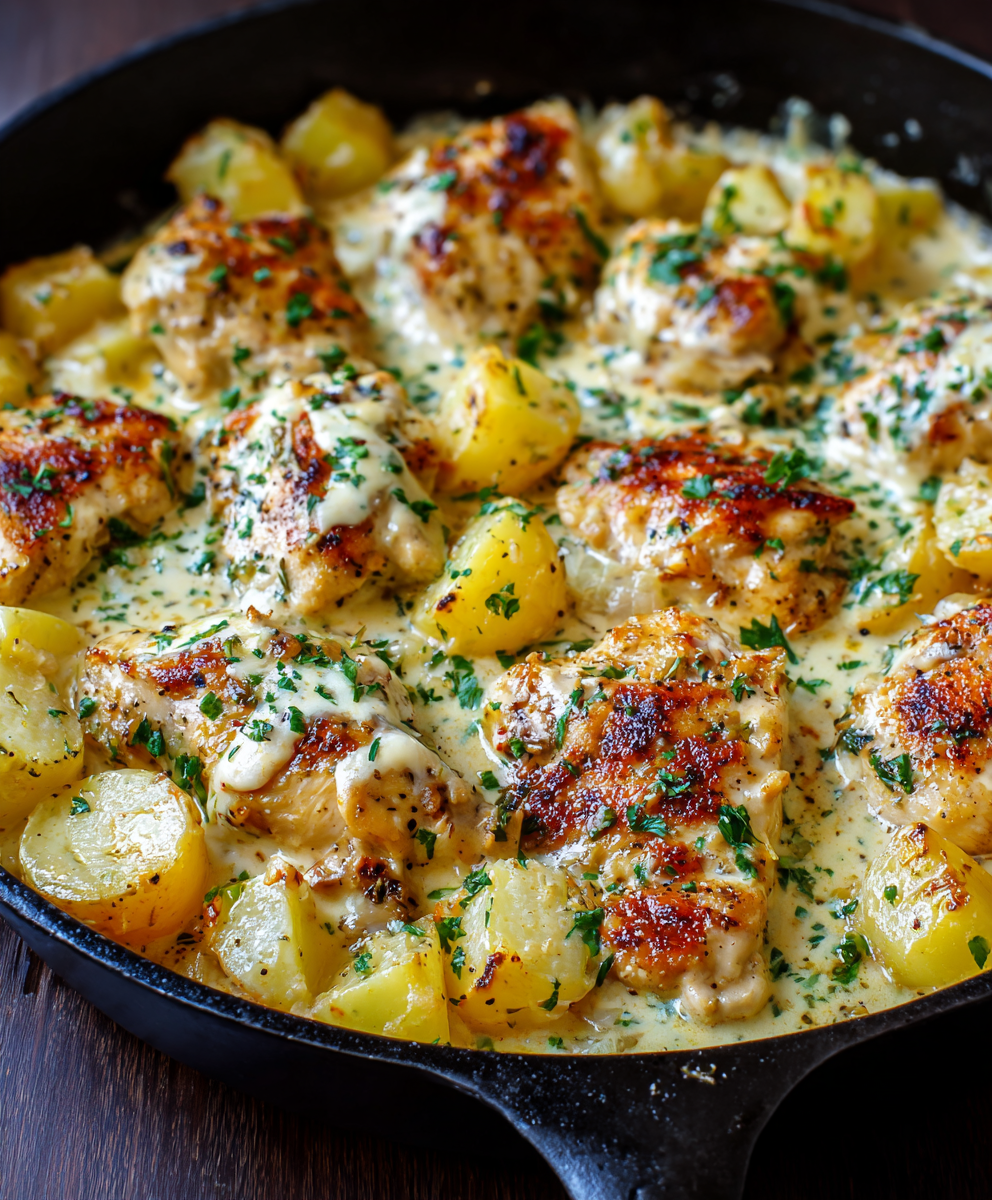 Parmesan Garlic Chicken and Potatoes