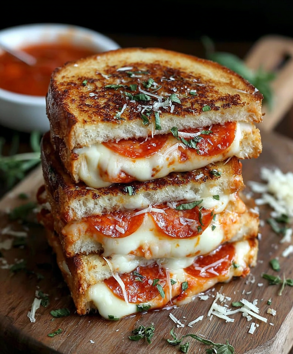 Pepperoni Pizza Grilled Cheese Melt