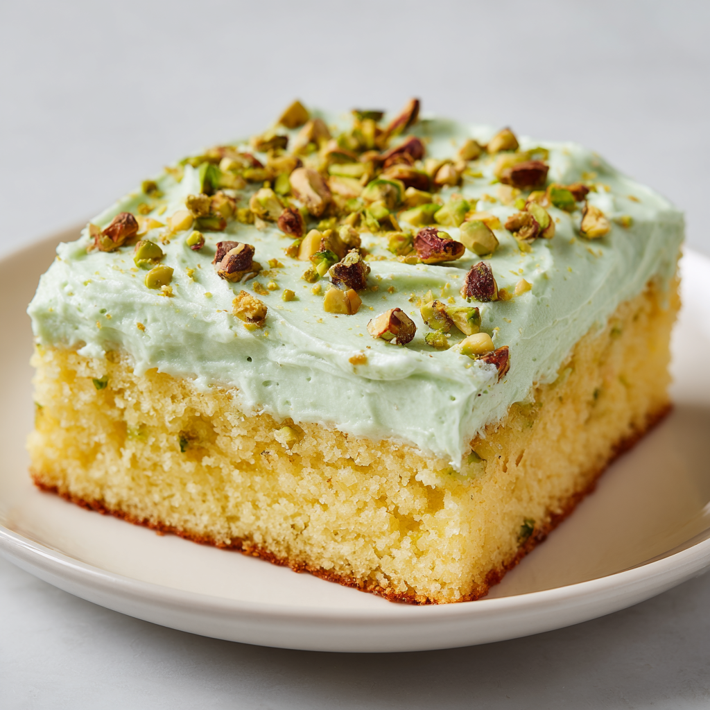 Pineapple Pistachio Cake Pistachio Frosting