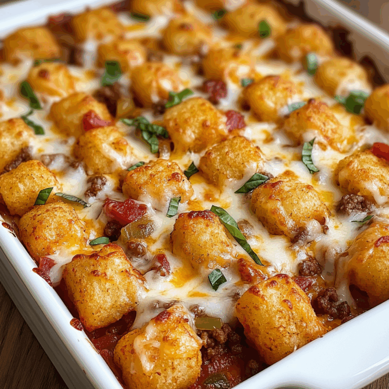 Pizza Tater Tot Casserole