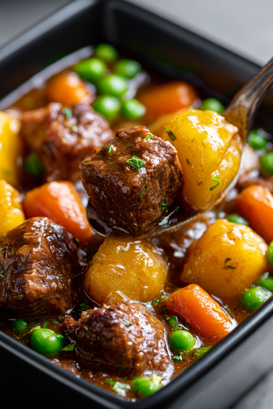 Rich Crockpot Beef Stew Dinner