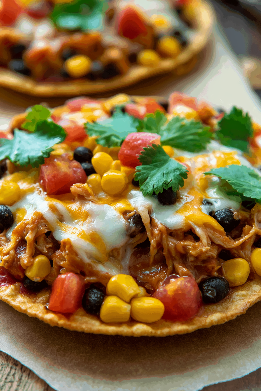 Rotisserie Chicken Tostadas