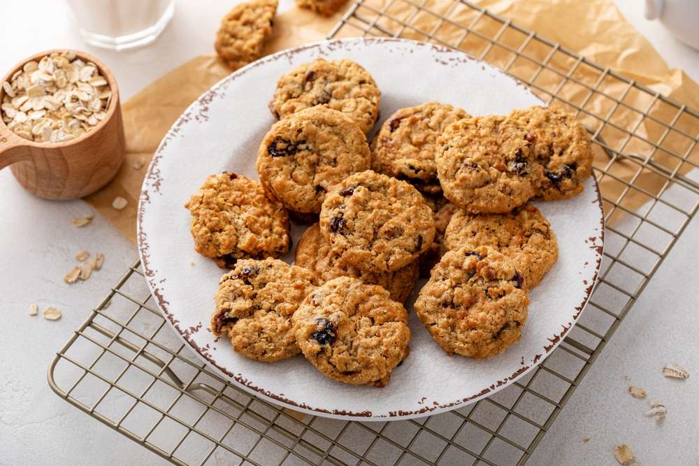 Salted Toffee Oatmeal Cookies