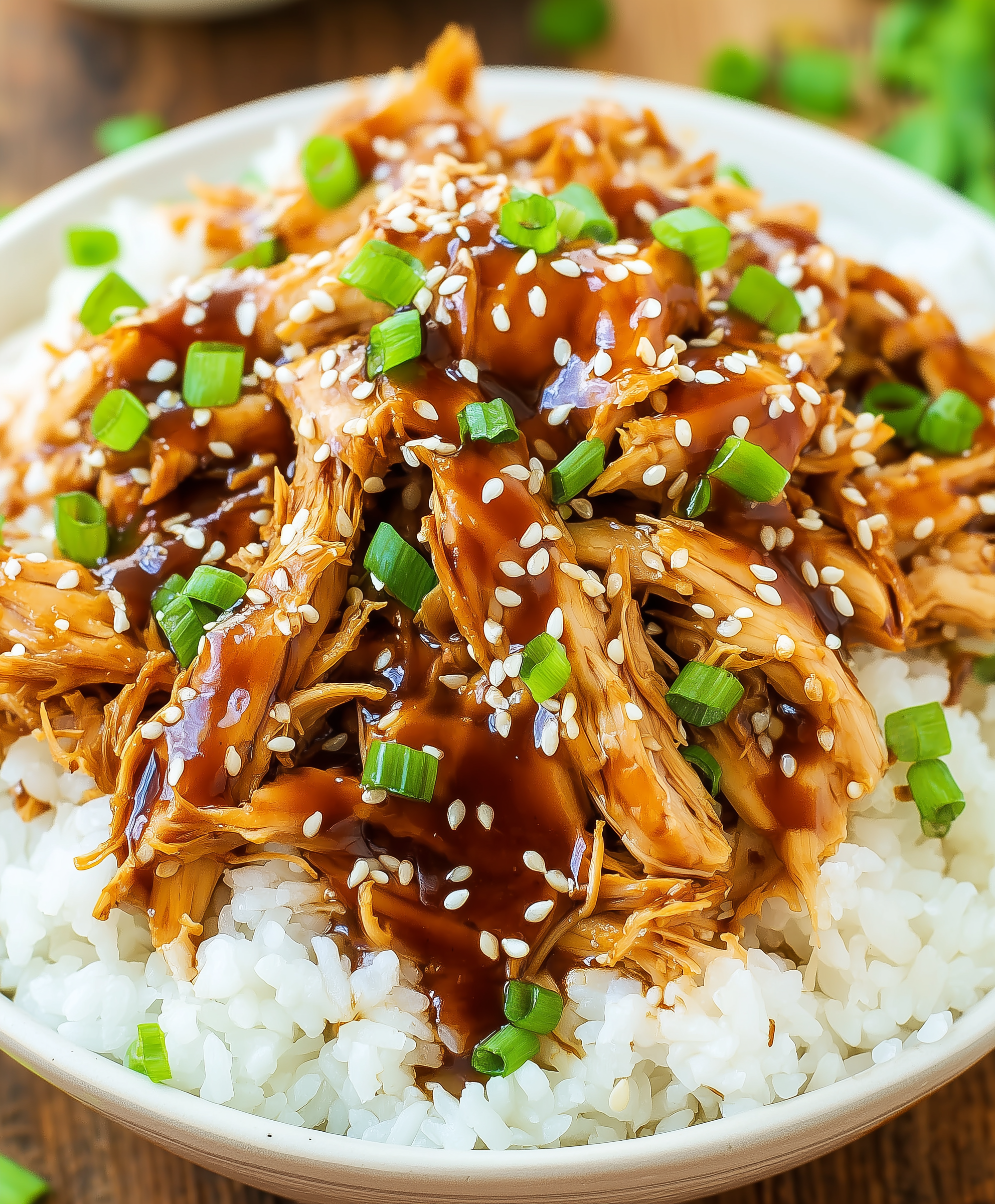 Saucy Shredded Teriyaki Chicken