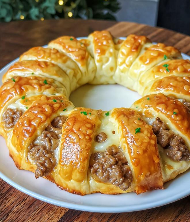 Sausage & Cheese Crescent Ring