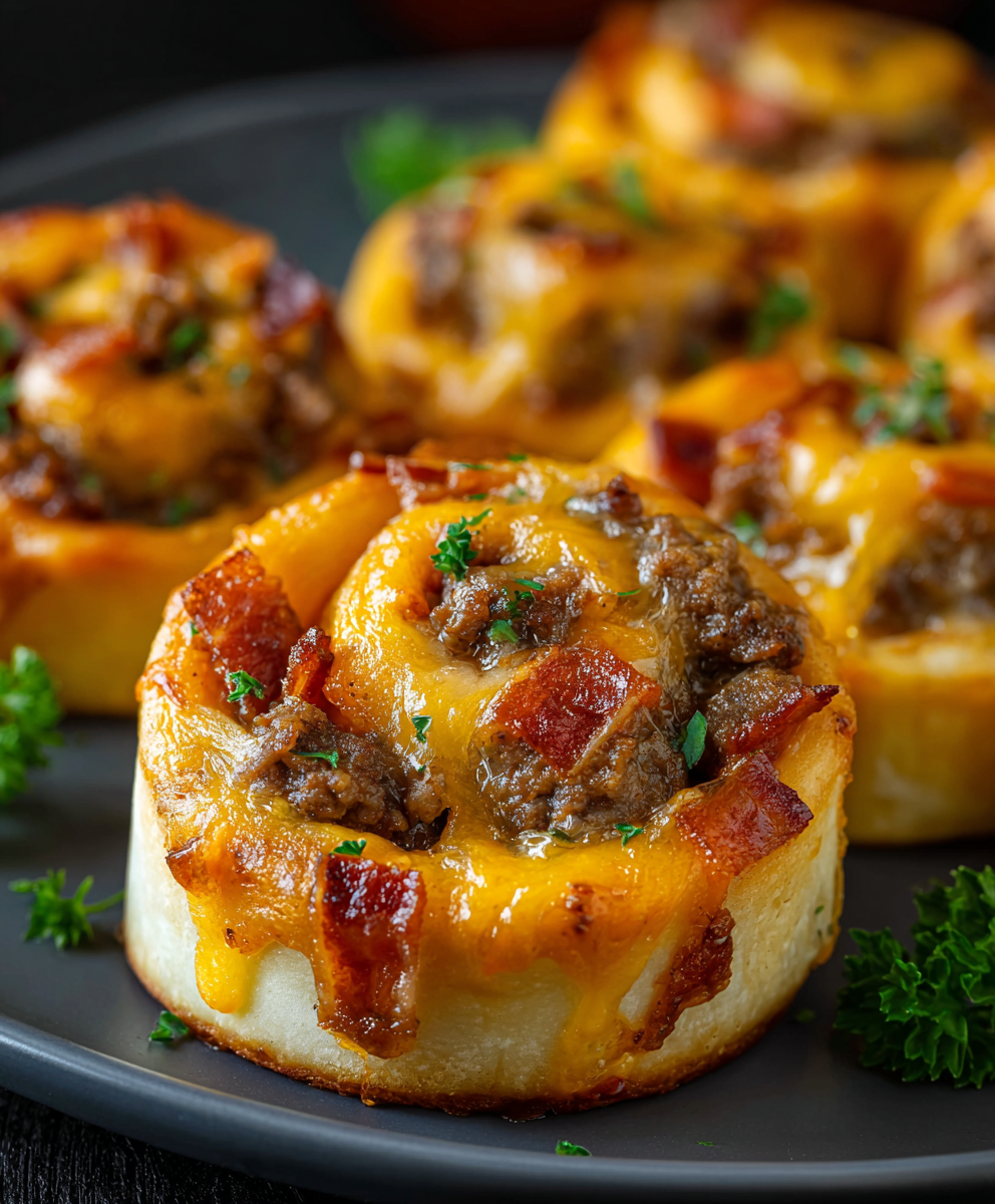 Savory Garlic Butter Beef Pinwheels