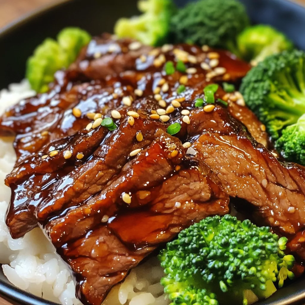 Slow Cooker Teriyaki Beef and Broccoli