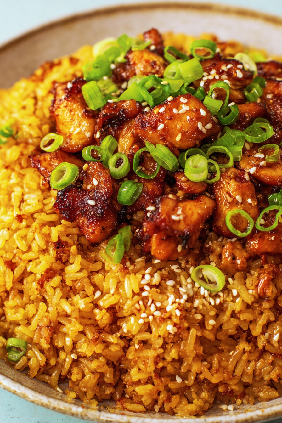 Sticky Chicken Fried Rice