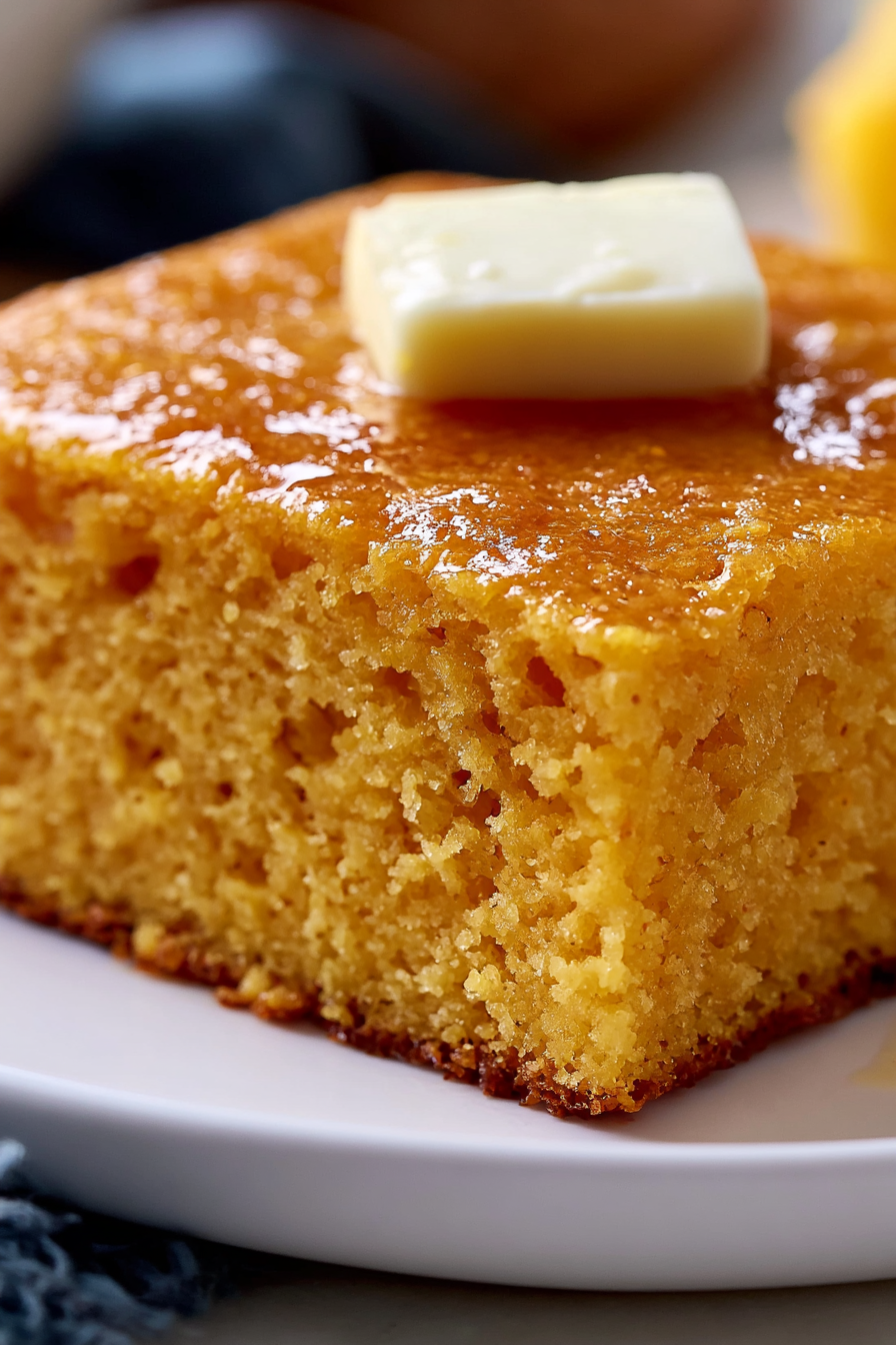 Sweet Potato Cornbread with Honey Glaze