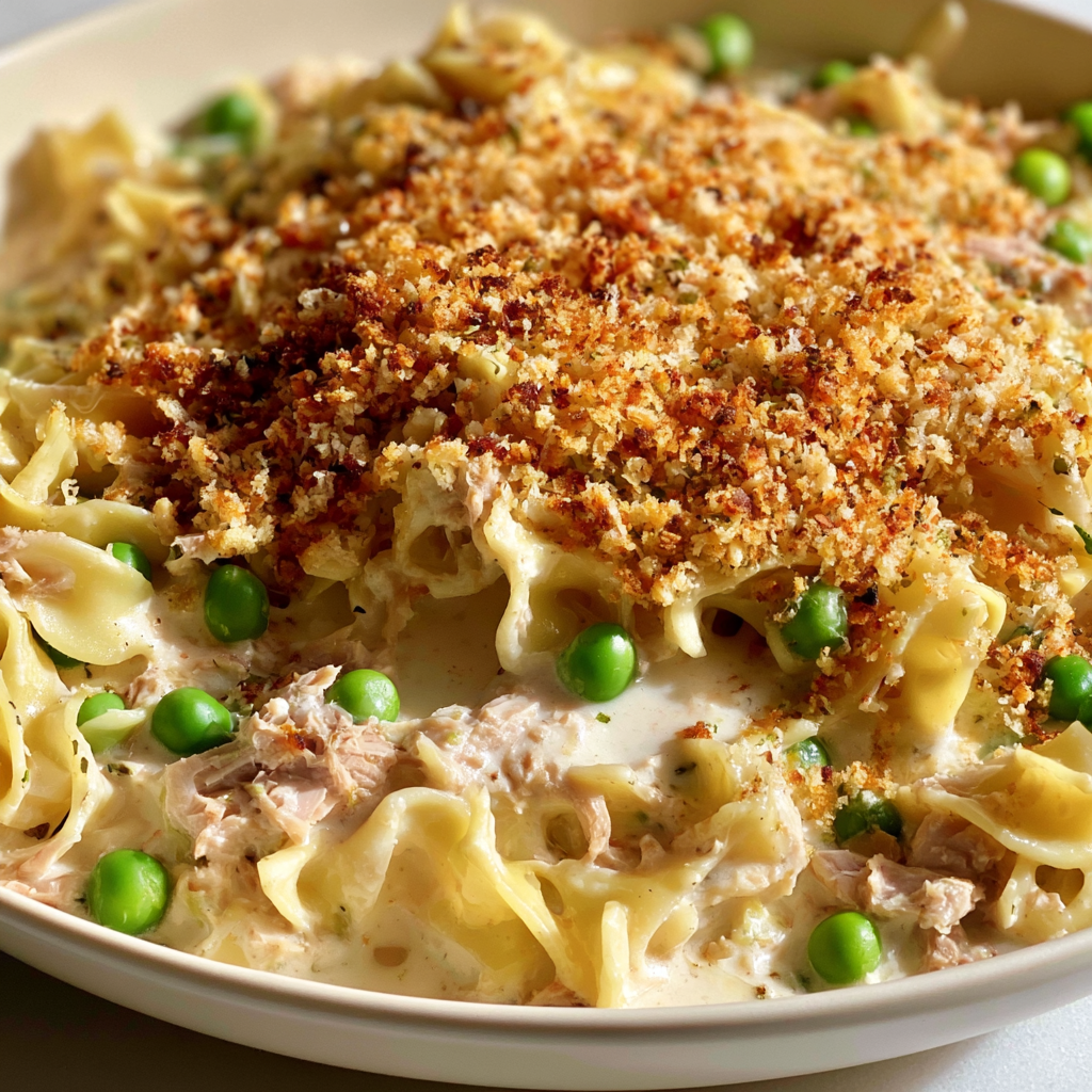 Tuna Casserole with Egg Noodles