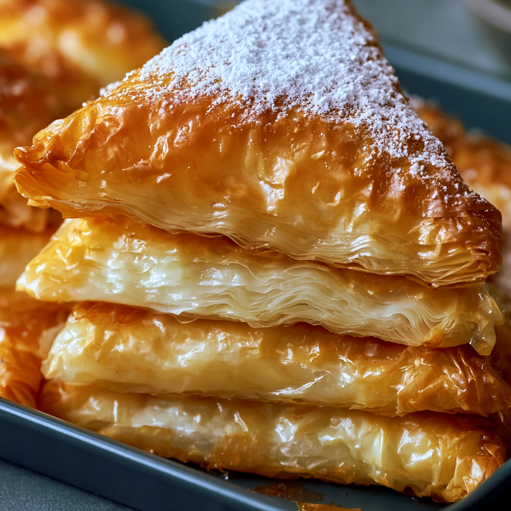 Crisp Phyllo Apple Turnovers