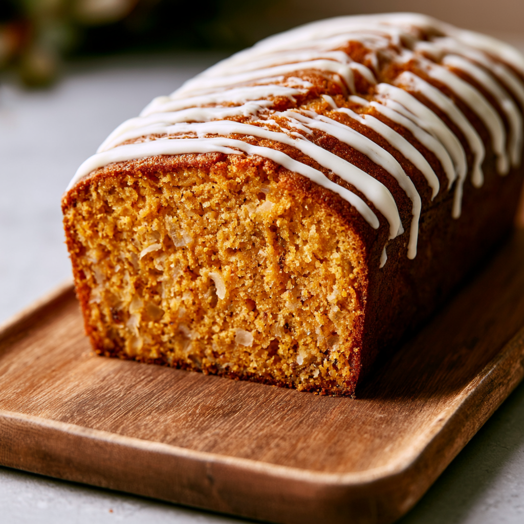 Warm Spiced Applesauce Bread