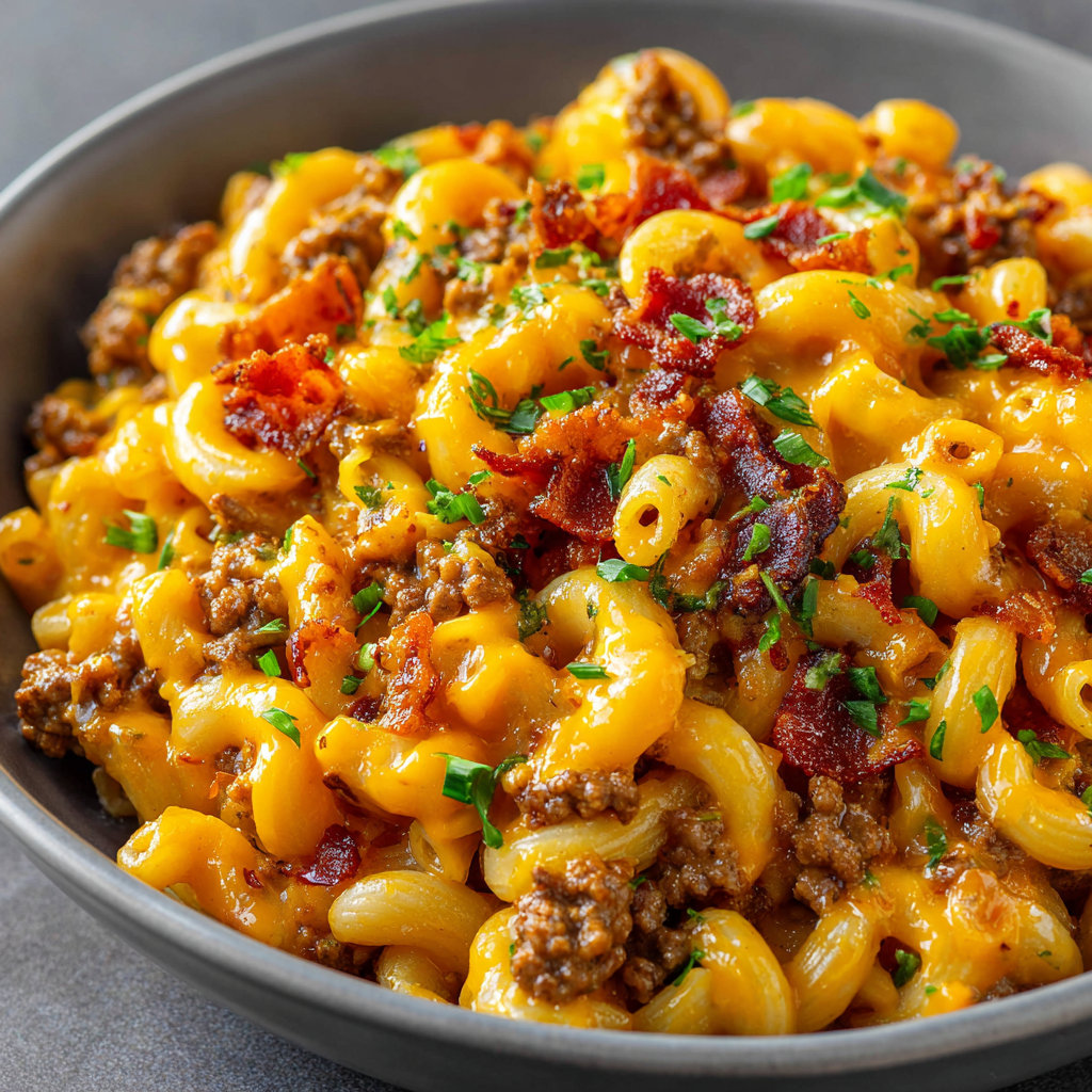 Bacon Cheeseburger Macaroni Casserole