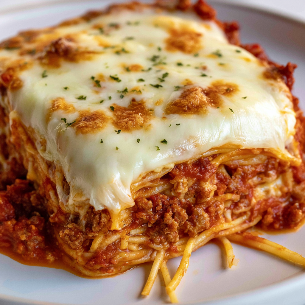 Creamy Baked Spaghetti Casserole