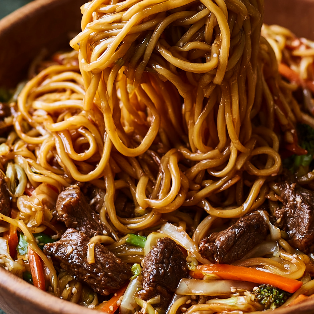 Beef Lo Mein Stir Fry