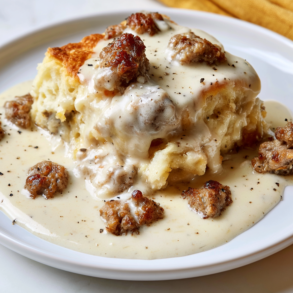 Biscuit and Gravy Casserole