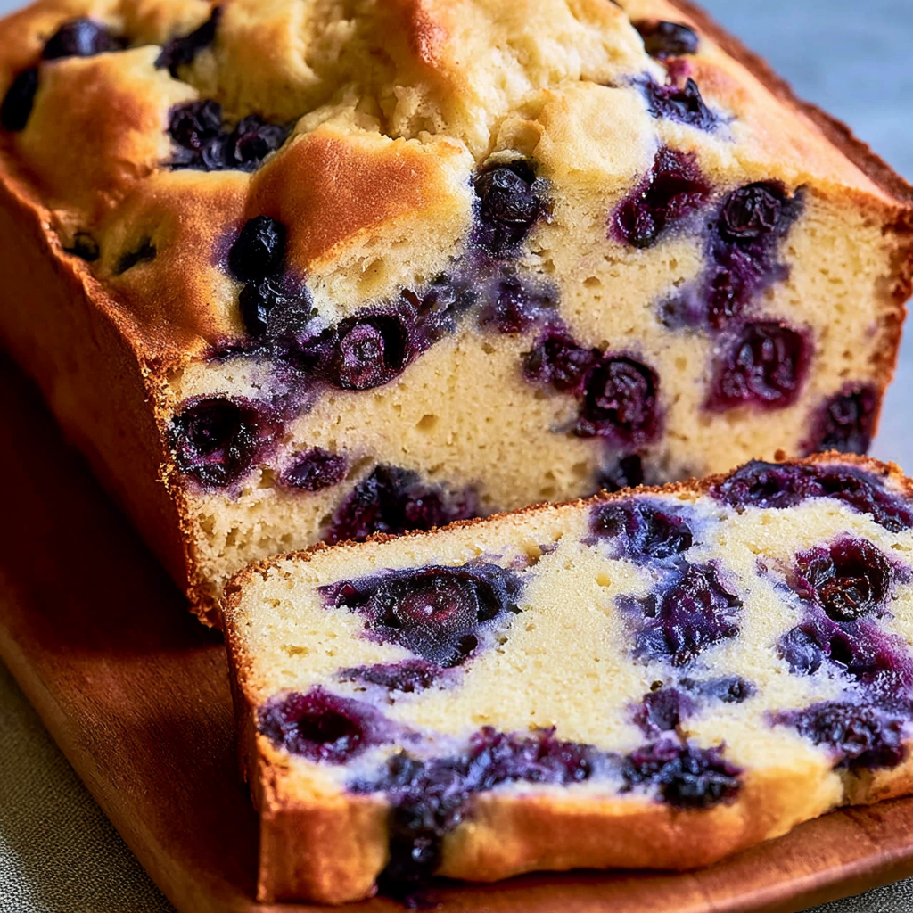 Cream Cheese Blueberry Bread