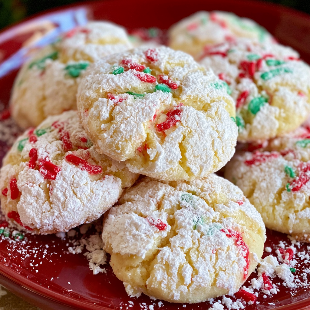 Butter Cookies With Yellow Cake