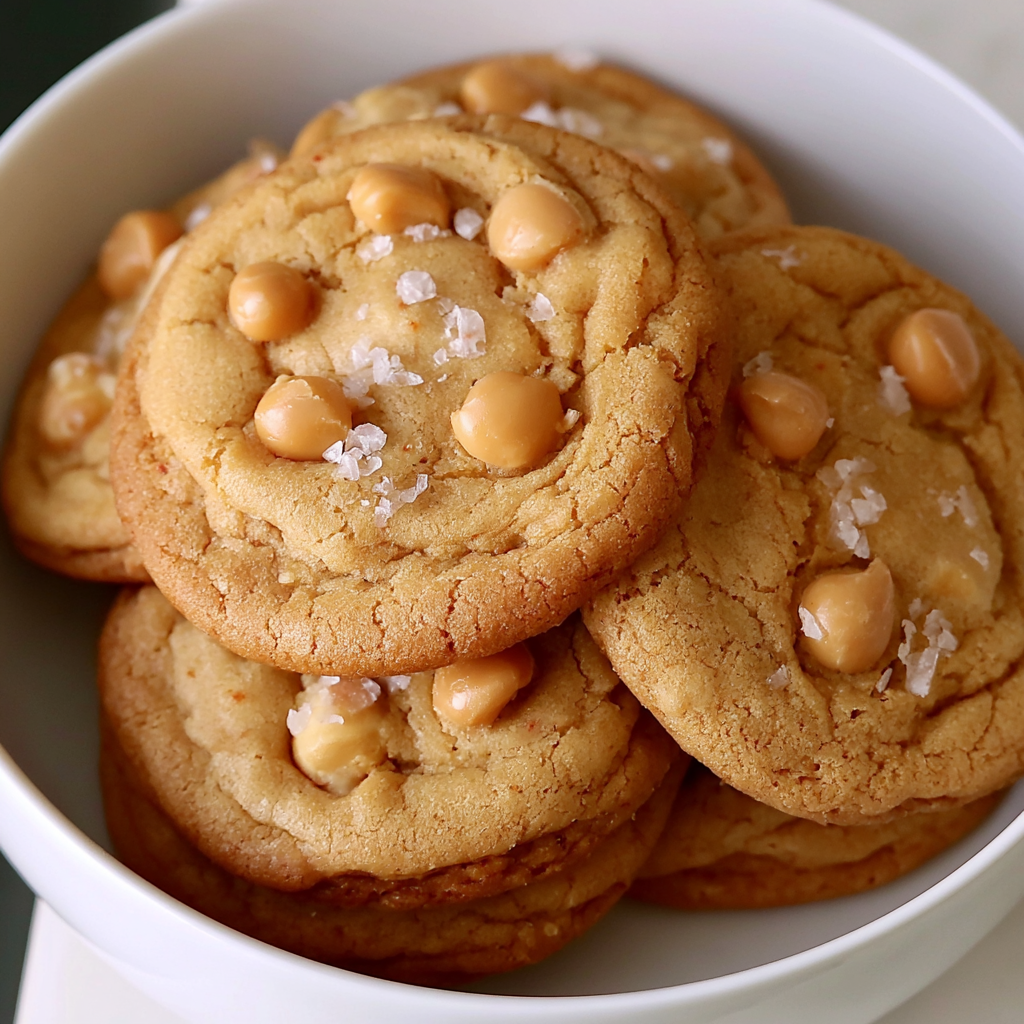 Soft Salted Butterscotch Cookies