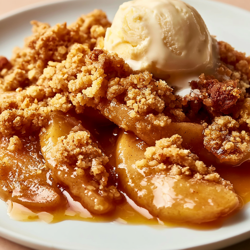 Golden Cake Mix Apple Cobbler