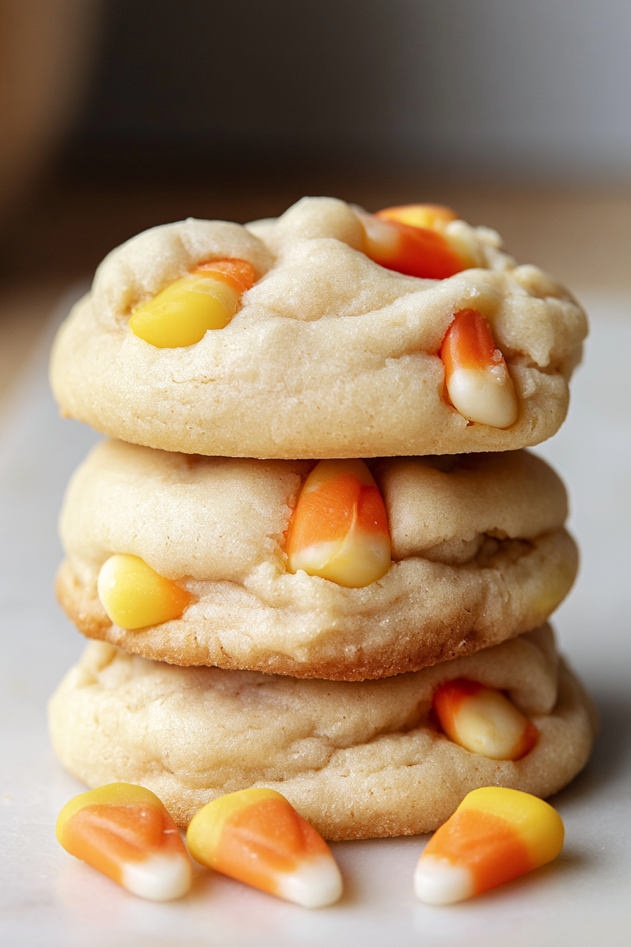 Soft Candy Corn Cookies