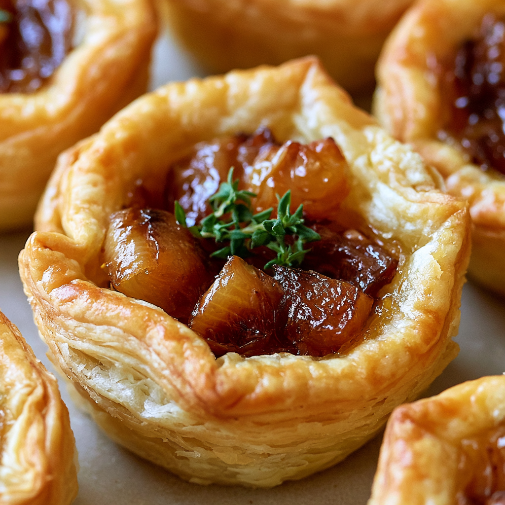 Gruyère Caramelized Onion Tartlets