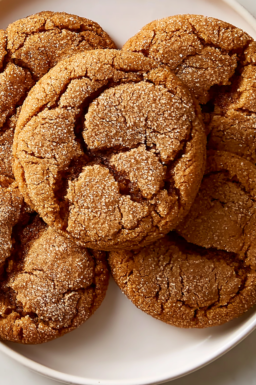 Chewy Chai Spiced Molasses Cookies