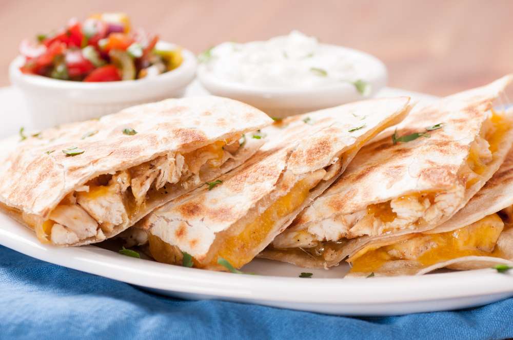 Chicken and Cheese Quesadilla