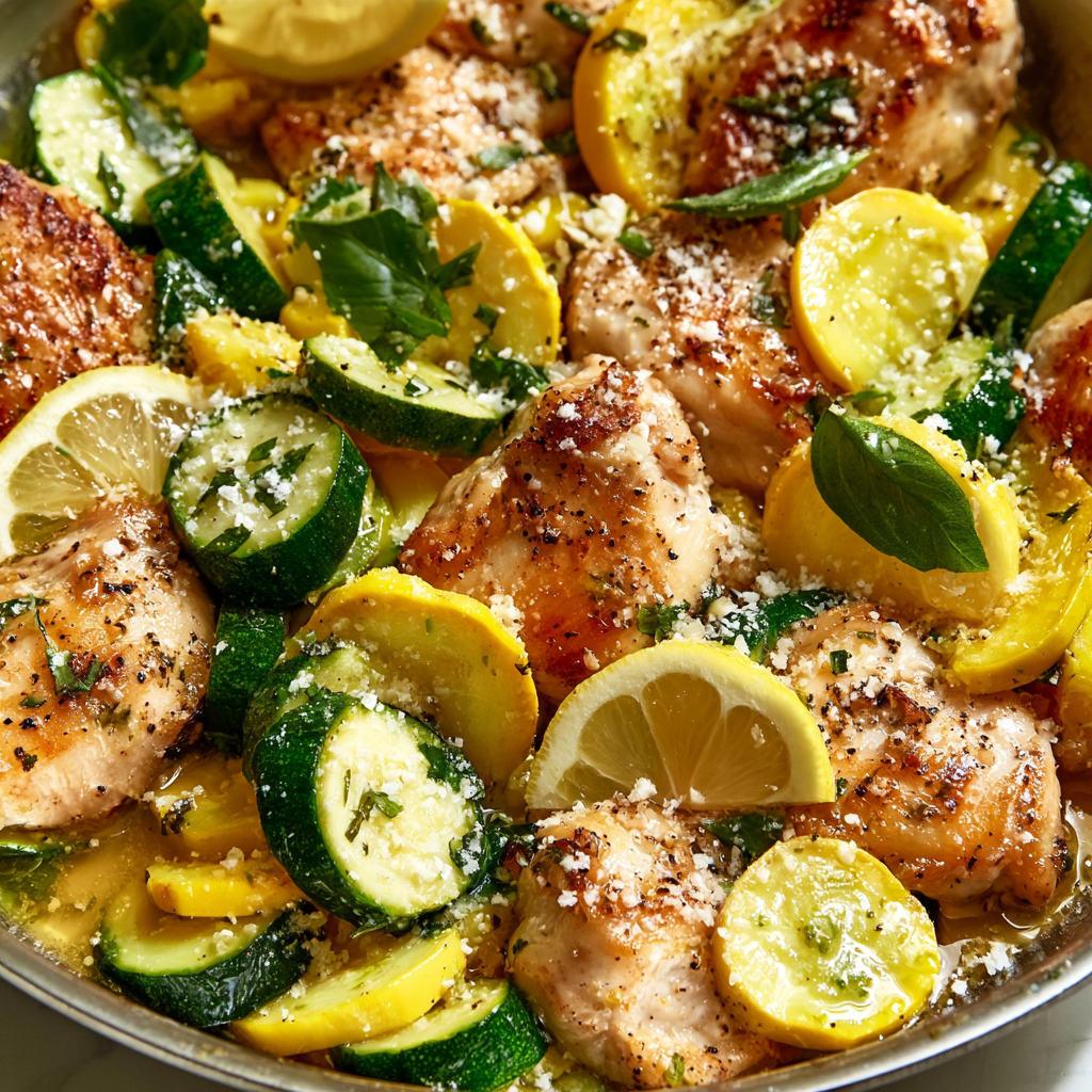 Chicken Breast with Zucchini and Squash