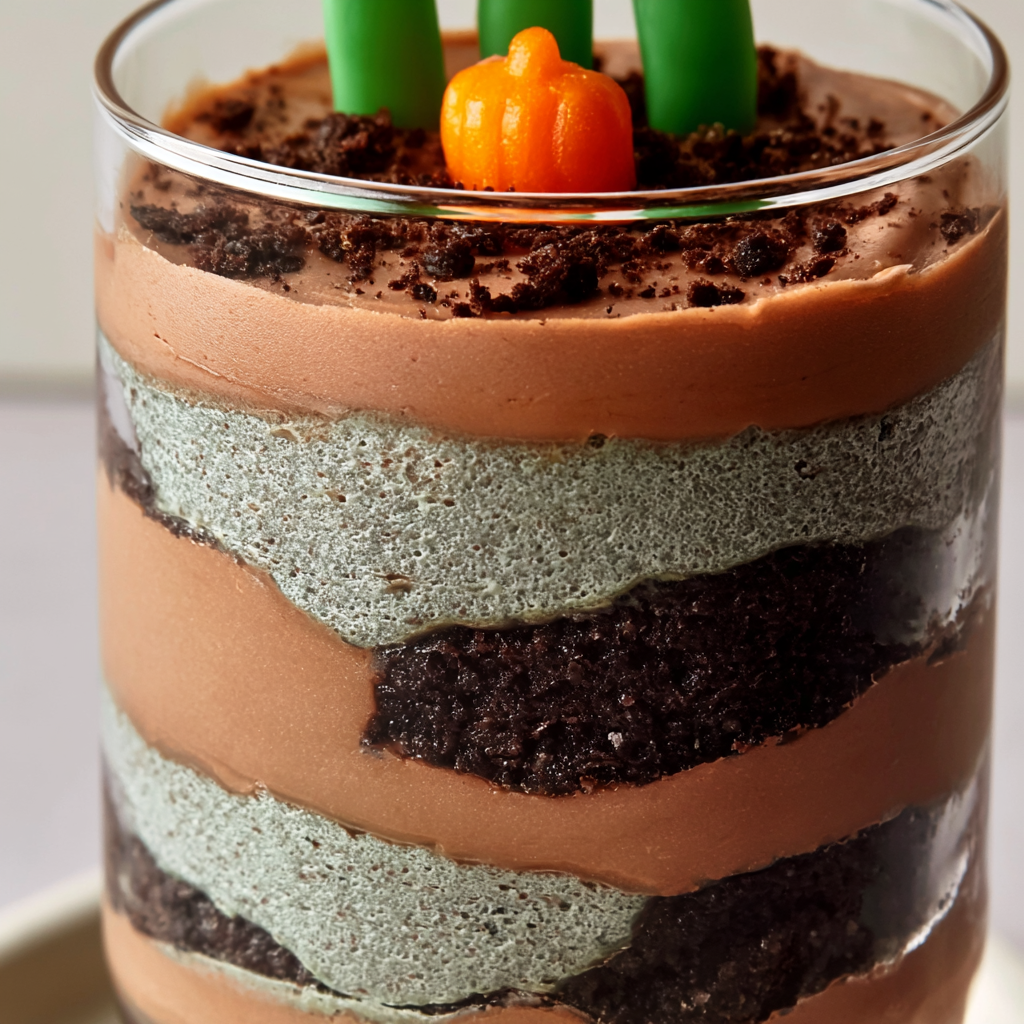 Chocolate Pumpkin Patch Dirt Cups