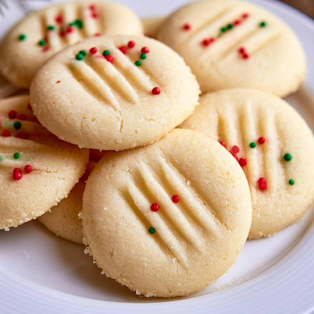 Christmas Cookies with Cornstarch