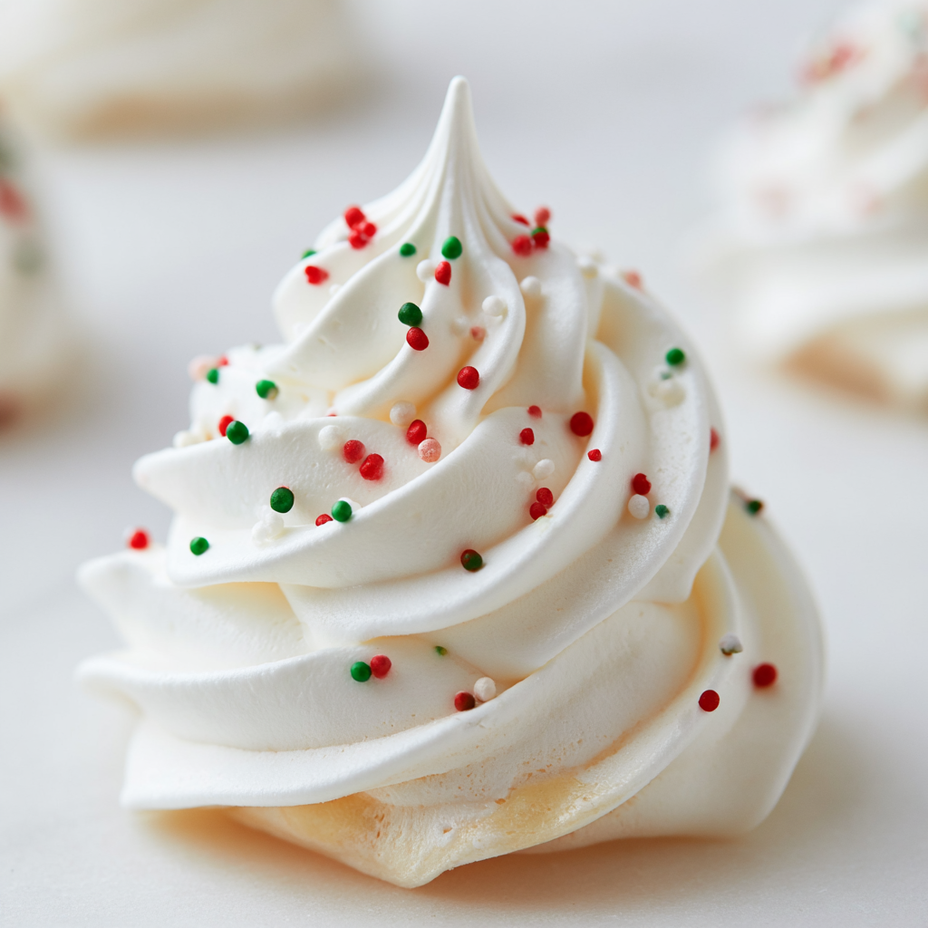 Festive Egg White Christmas Cookies