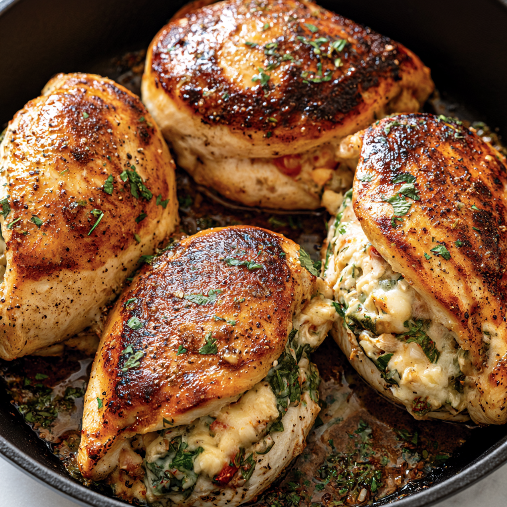 Christmas Stuffed Chicken Breast