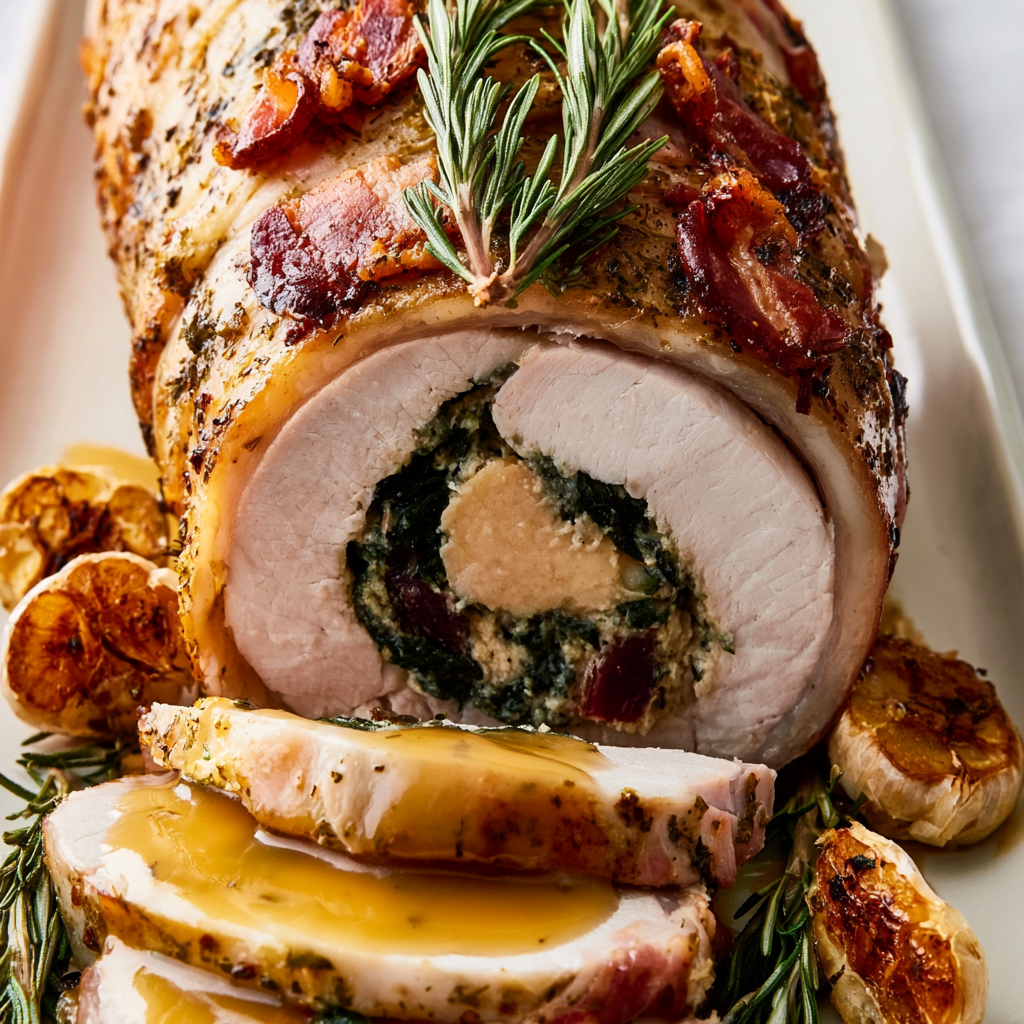 Christmas Stuffed Pork Roast