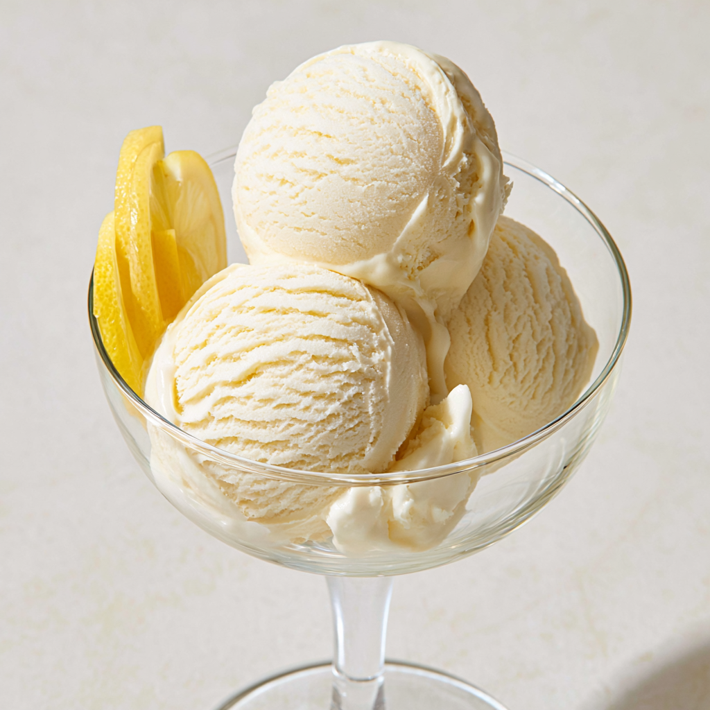 Cottage Cheese Lemon Ice Cream