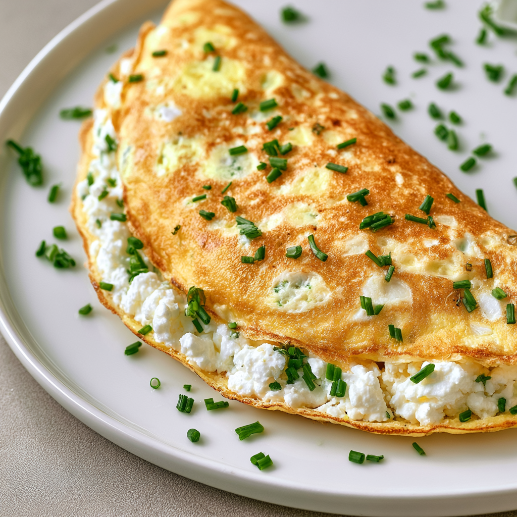 Creamy Cottage Cheese Omelette