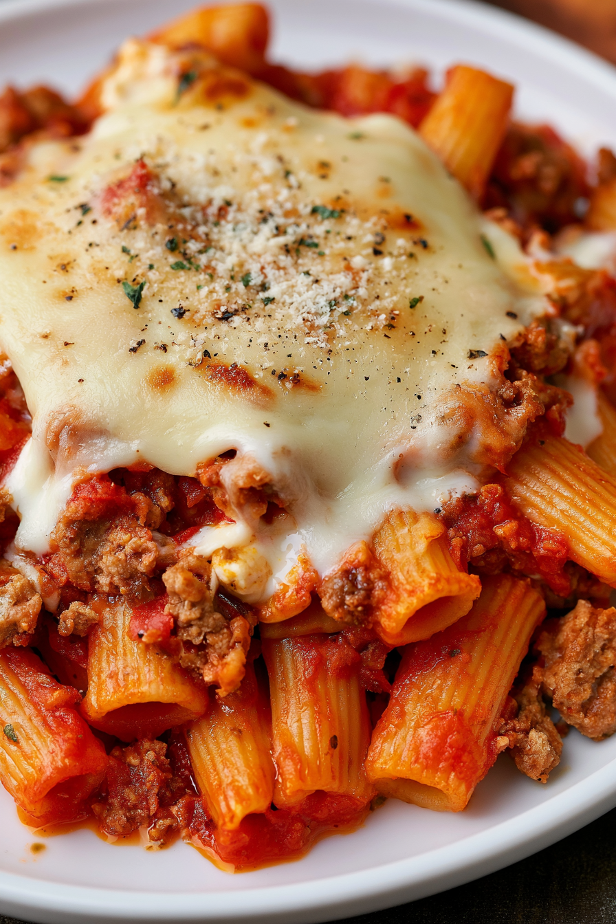 Cottage Cheese Ziti with Ground Beef