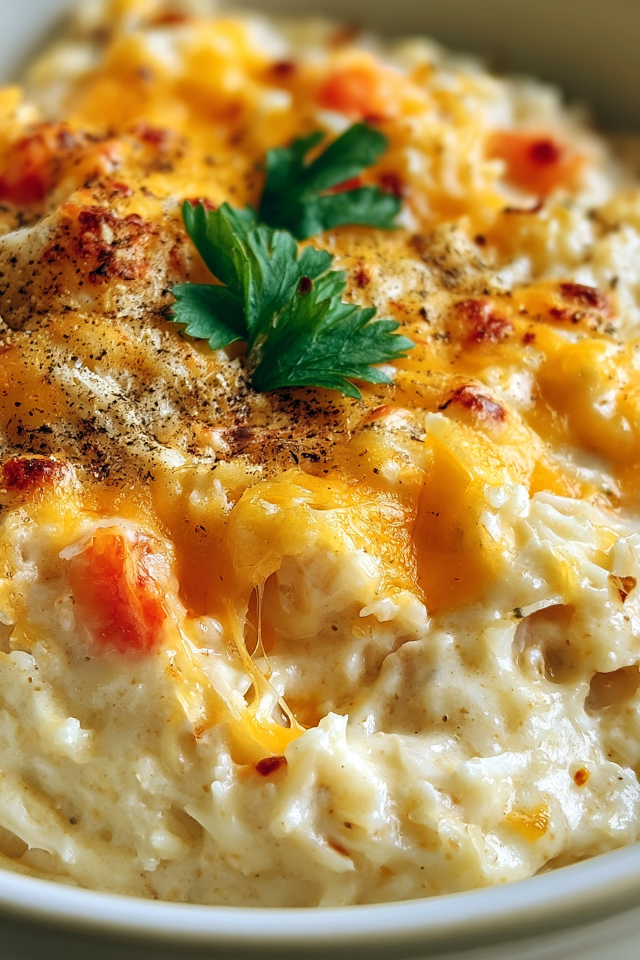 Creamy Swiss Crab Casserole