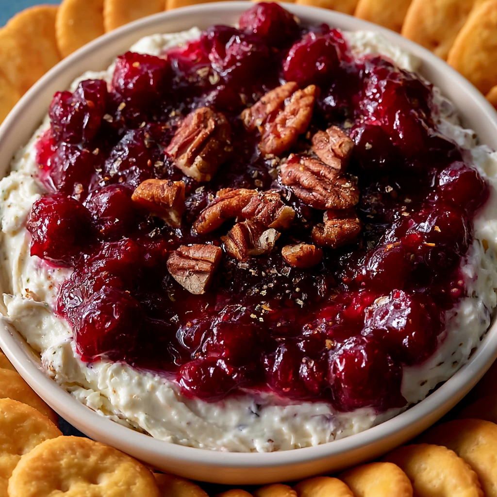 Cranberry Cream Cheese Holiday Dip
