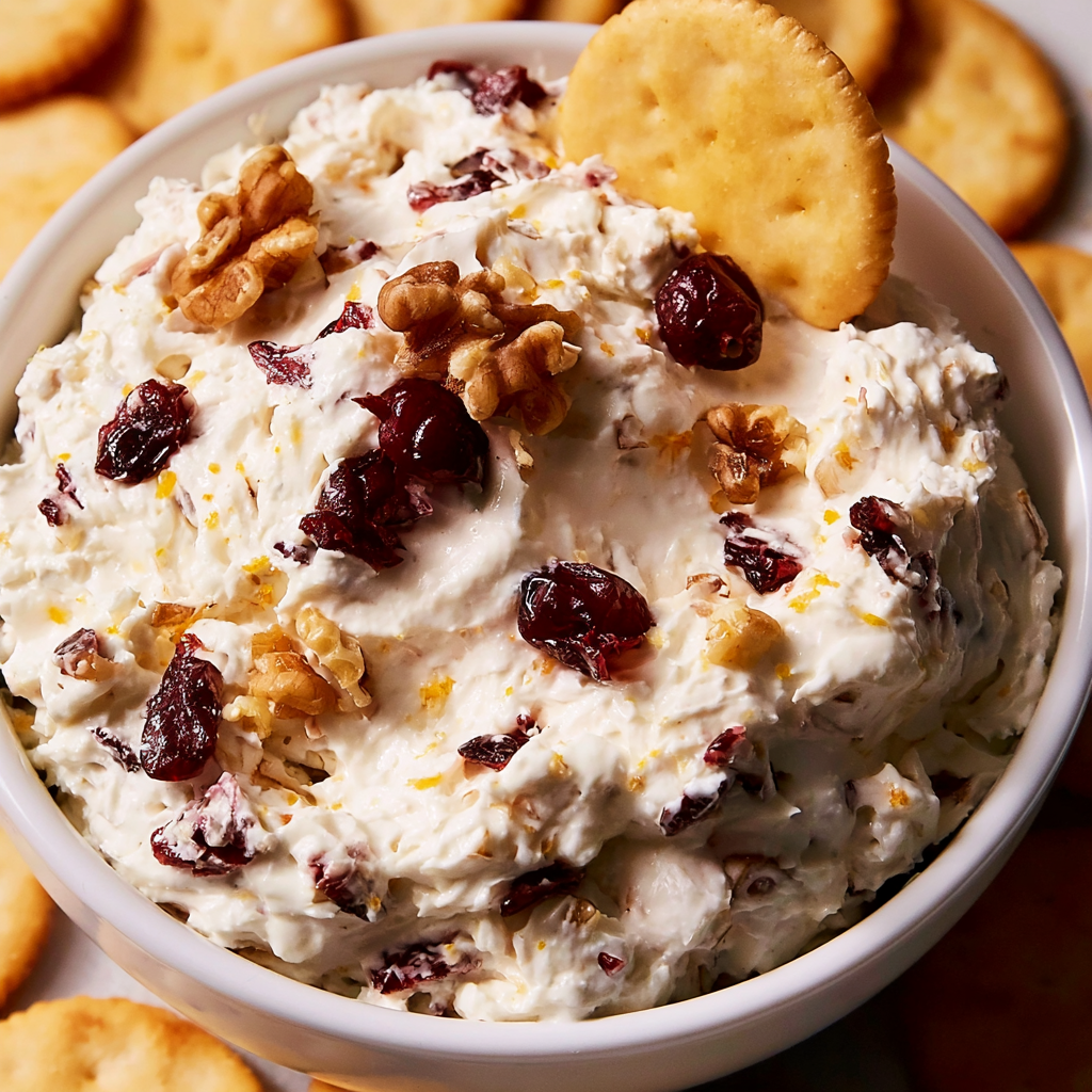 Cranberry Walnut Cream Cheese Dip