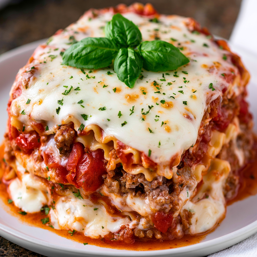 Hearty Crockpot Lasagna