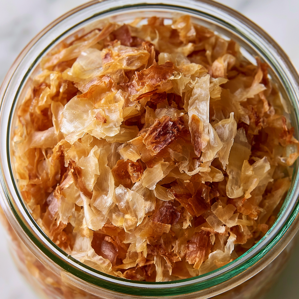 Dehydrated Caramelized Onions for Pantry Storage
