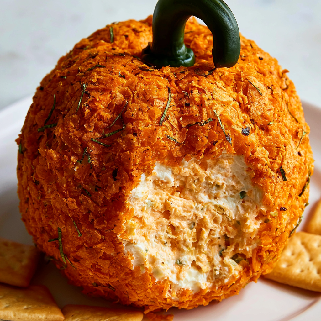 Doritos Pumpkin Shaped Cheese Ball