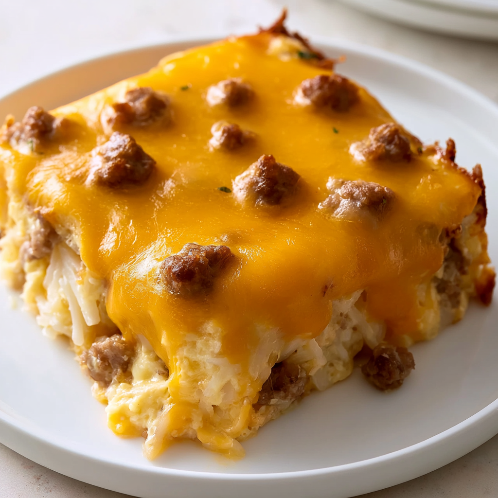 Cheesy Egg Hashbrown Casserole