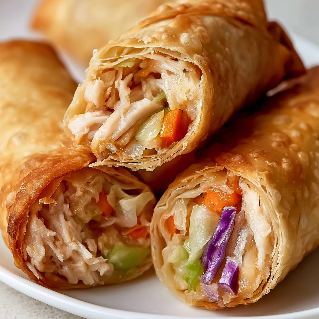 Crispy Fried Chicken Egg Rolls