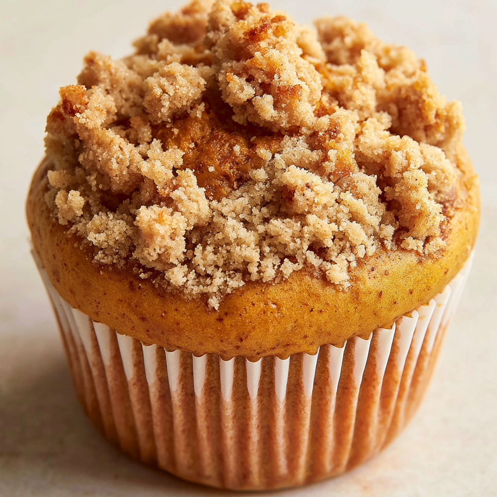 Friendly Pumpkin Muffins with Crumble
